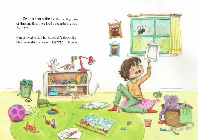 Sneak peek from Hunter and the Magic of Tidy Town